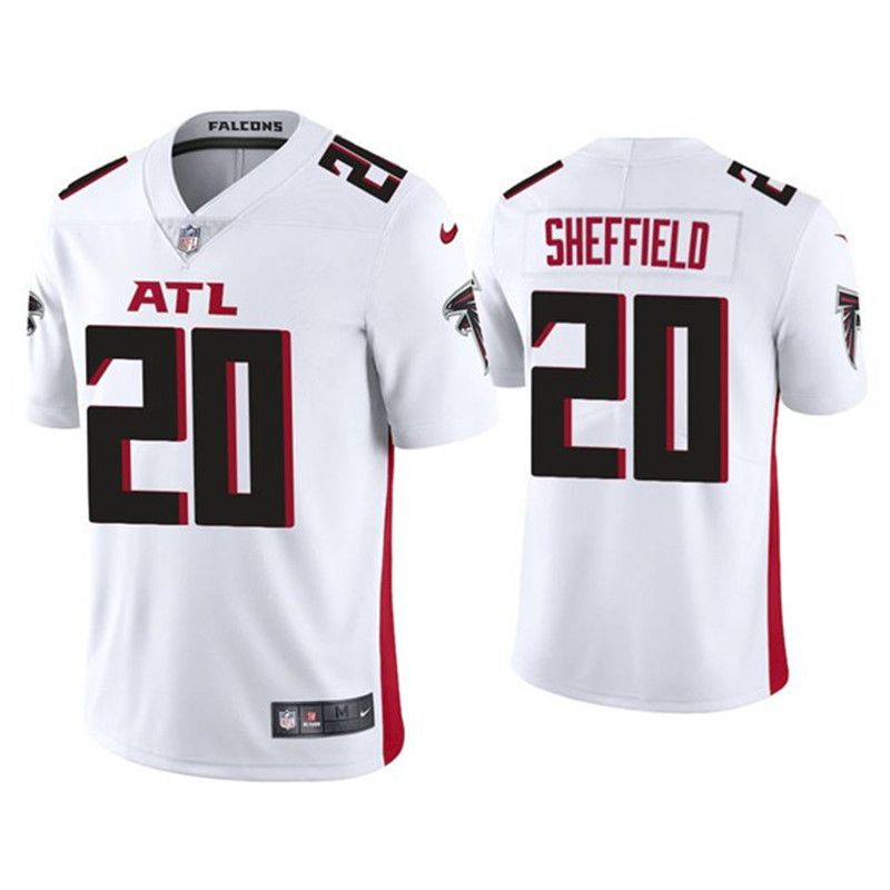 Men Atlanta Falcons 20 Kendall Sheffield Nike White Game NFL Jersey